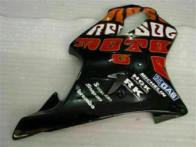 Naranja Negro Kit Completo Carenado Moto Honda CBR 600 F4i 2001-2003