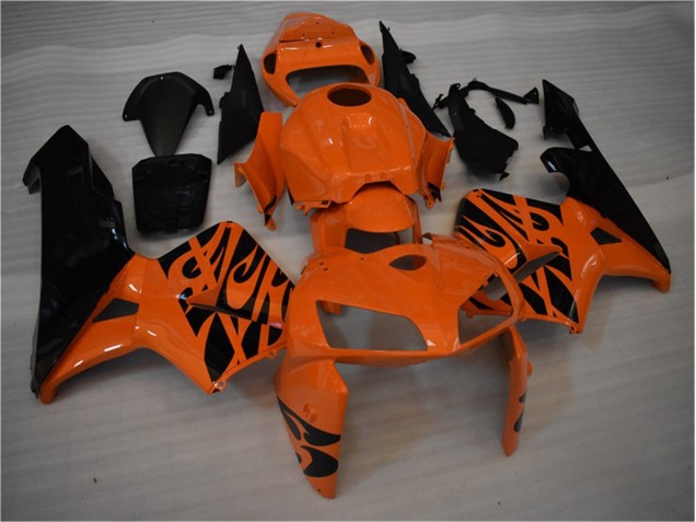 Naranja Negro Kits Carenado Moto Honda CBR 600 RR 2005-2006