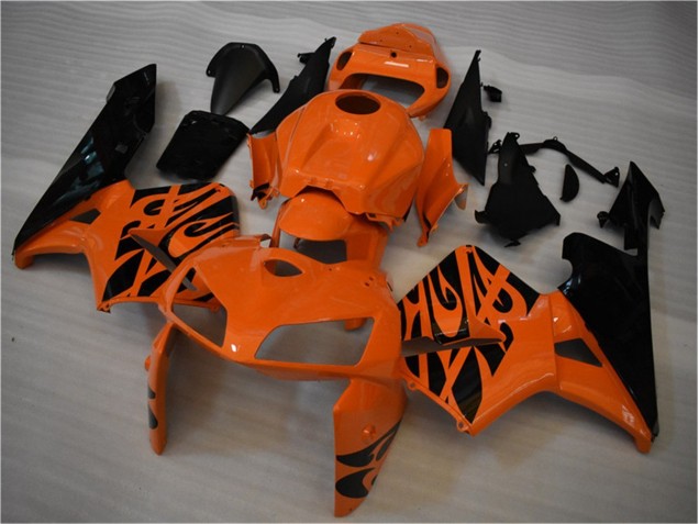 Naranja Negro Kits Carenado Moto Honda CBR 600 RR 2005-2006