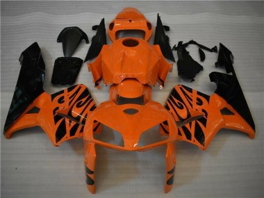 Naranja Negro Kits Carenado Moto Honda CBR 600 RR 2005-2006