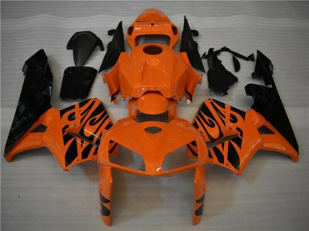 Naranja Negro Kits Carenado Moto Honda CBR 600 RR 2005-2006