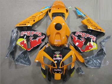Naranja Negro Red Bull Carenado Moto Honda CBR 600 RR 2005-2006