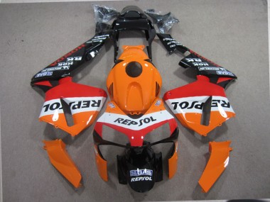 Naranja Negro Repsol Carenado Moto Honda CBR 600 RR 2003-2004