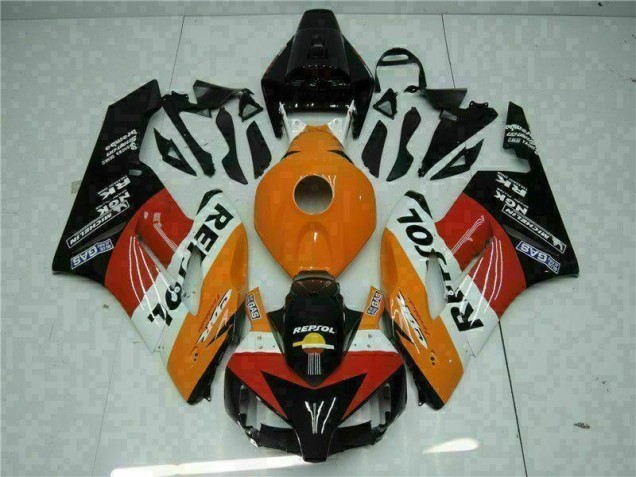 Naranja Negro Repsol Carrocería Motocicletas Honda CBR 1000 RR 2004-2005