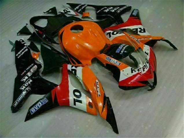 Naranja Negro Repsol Kit Carenado Inyección Honda CBR 600 RR 2007-2008