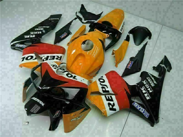 Naranja Negro Repsol Kit Carenado Moto Honda CBR 600 RR 2005-2006