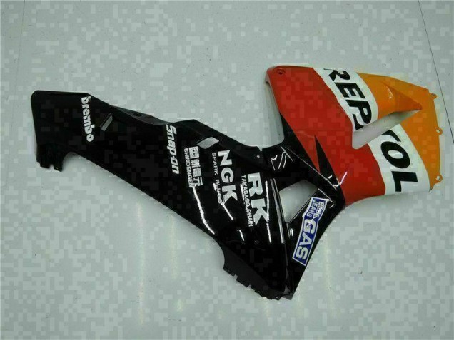 Naranja Negro Repsol Kit Carenado Moto Honda CBR 600 RR 2005-2006