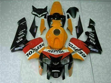 Naranja Negro Repsol Kit Carenado Moto Honda CBR 600 RR 2005-2006