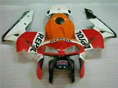 Naranja Negro Repsol Kit Completo Carenado Moto Honda CBR 600 RR 2005-2006