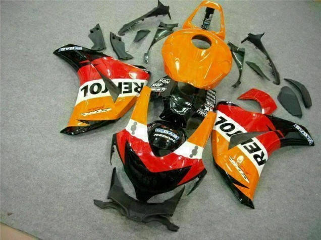 Naranja Repsol Kits ABS Carenado Motocicleta Honda CBR 1000 RR 2008-2011