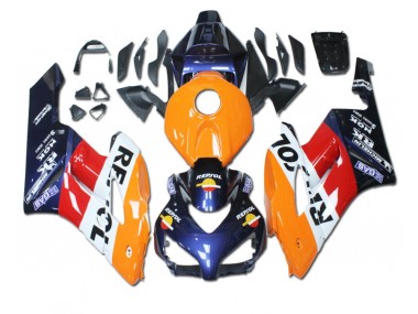 Naranja Rojo Azul Repsol Carenado Moto Honda CBR 1000 RR 2004-2005