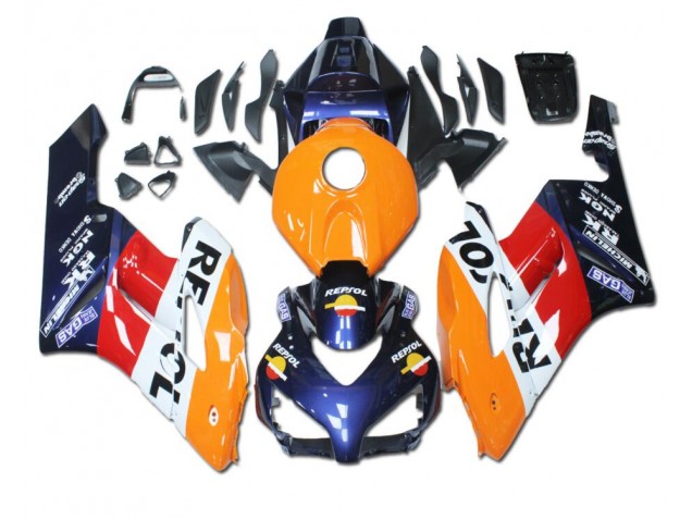 Naranja Rojo Azul Repsol Carenado Moto Honda CBR 1000 RR 2004-2005