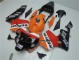 Naranja Rojo Negro Repsol Carenado Moto Honda CBR 600 RR 2003-2004