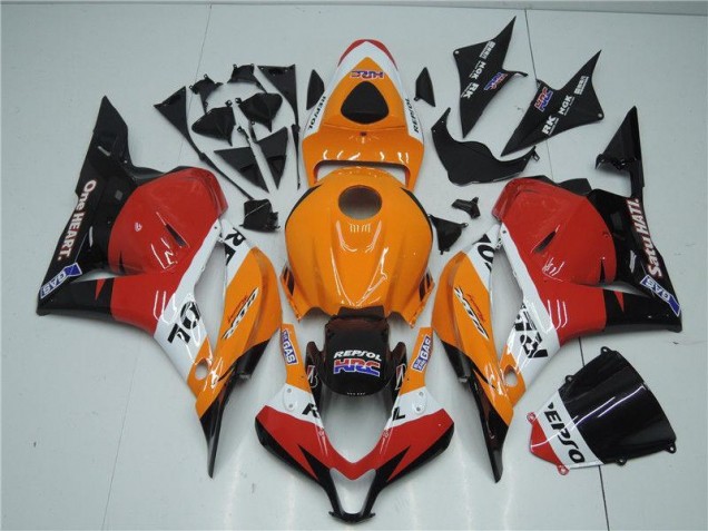 Naranja Rojo Negro Repsol Carenado Moto Honda CBR 600 RR 2009-2012
