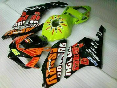 Naranja Verde Carenado Moto Honda CBR 1000 RR 2004-2005