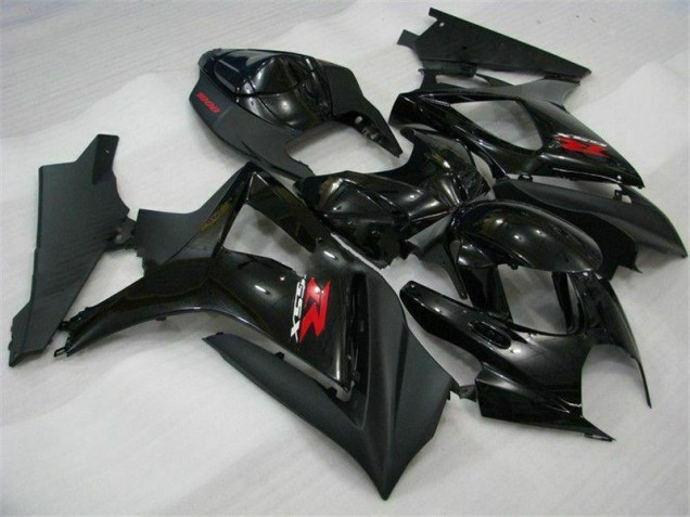 Negro ABS Carenado Motocicleta Suzuki GSXR 1000 K7 2007-2008