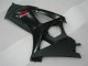 Negro ABS Carenado Motocicleta Suzuki GSXR 1000 K7 2007-2008