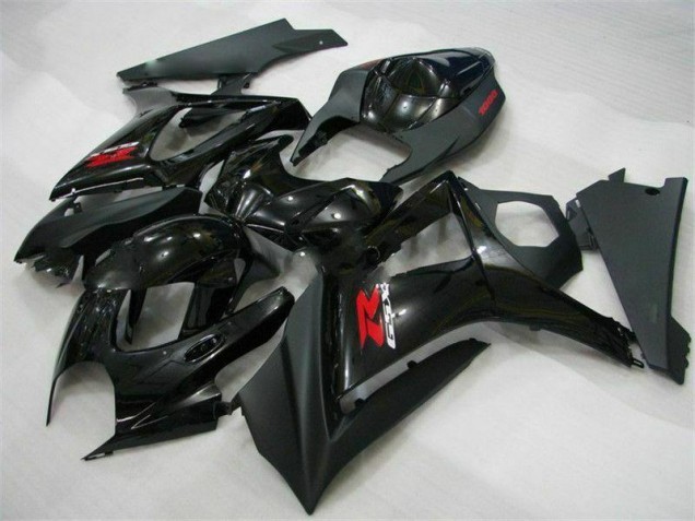 Negro ABS Carenado Motocicleta Suzuki GSXR 1000 K7 2007-2008