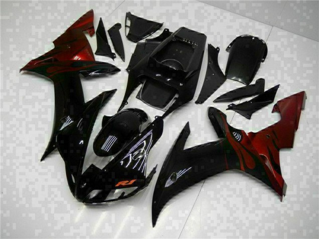 Negro ABS Moto Plásticos Yamaha R1 2002-2003 Negro ABS Moto Plásticos Yamaha R1 2002-2003