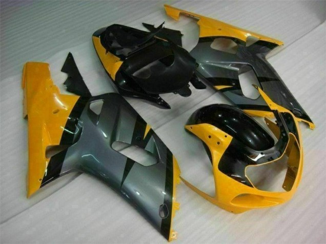 Negro Amarillo Carenado Moto Suzuki GSXR 600 / 750 K1 K2 K3 2001-2003