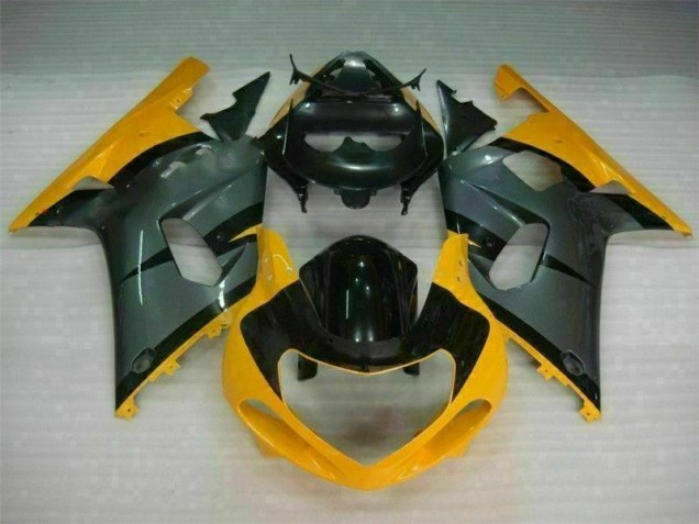 Negro Amarillo Carenado Moto Suzuki GSXR 600 / 750 K1 K2 K3 2001-2003