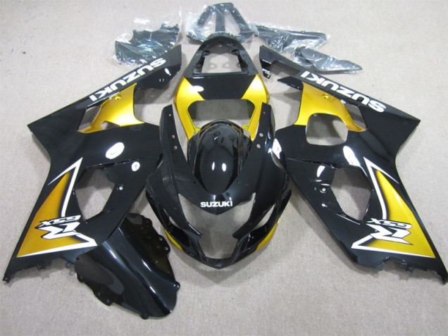 Negro Amarillo Carenado Moto Suzuki GSXR 600 K4 2004-2005 Negro Amarillo Carenado Moto Suzuki GSXR 600 K4 2004-2005