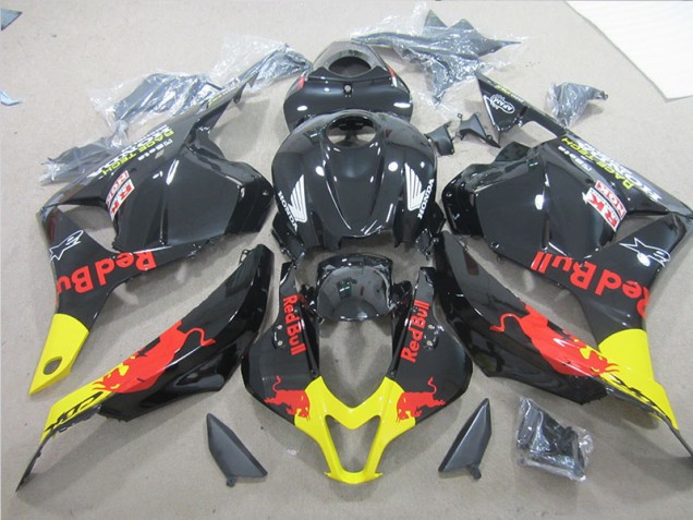 Negro Amarillo Red Bull Carenado Moto Honda CBR 600 RR 2009-2012