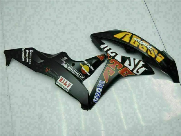 Negro Amarillo Repsol 46 Carenado Moto Honda CBR 600 RR 2007-2008