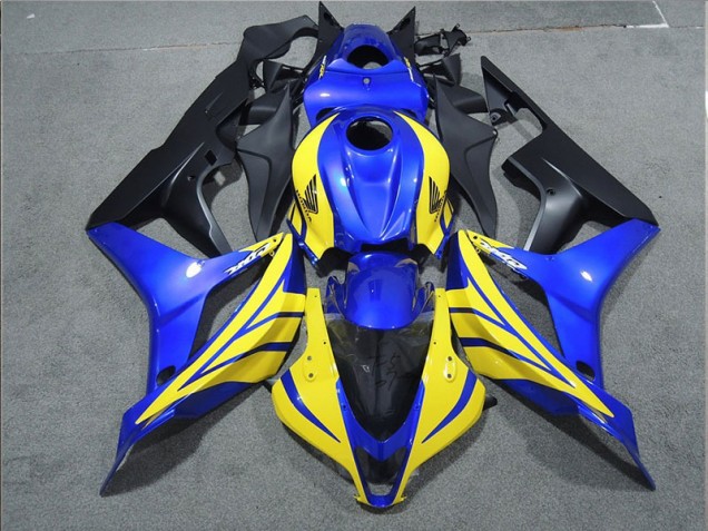 Negro Azul Amarillo Carenado Moto Honda CBR 600 RR 2007-2008