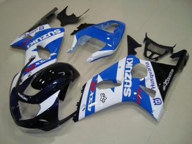 Negro Azul Blanco Carenado Moto Suzuki GSXR 1000 K1 2000-2002