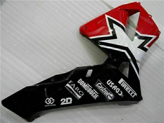 Negro Blanco 11 Carenado Moto Honda CBR 600 RR 2003-2004