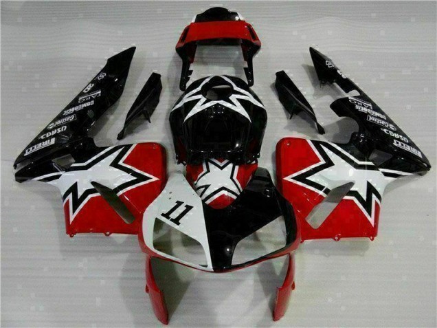 Negro Blanco 11 Carenado Moto Honda CBR 600 RR 2003-2004