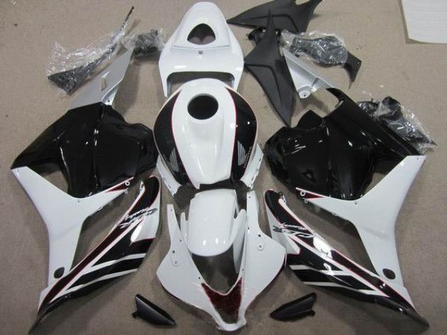 Negro Blanco ABS Moto Plásticos Honda CBR 600 RR 2009-2012