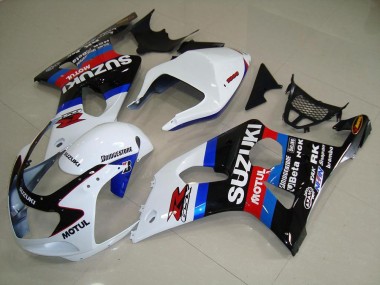 Negro Blanco Azul Carenado Moto Suzuki GSXR 1000 K1 2000-2002