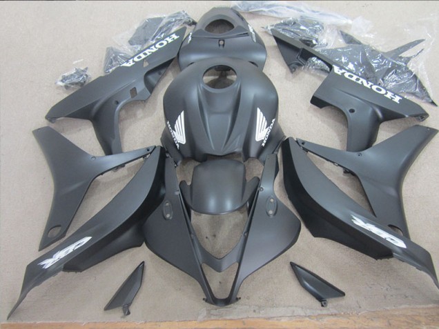 Negro Blanco Calcomanía Carenado Moto Honda CBR 600 RR 2007-2008
