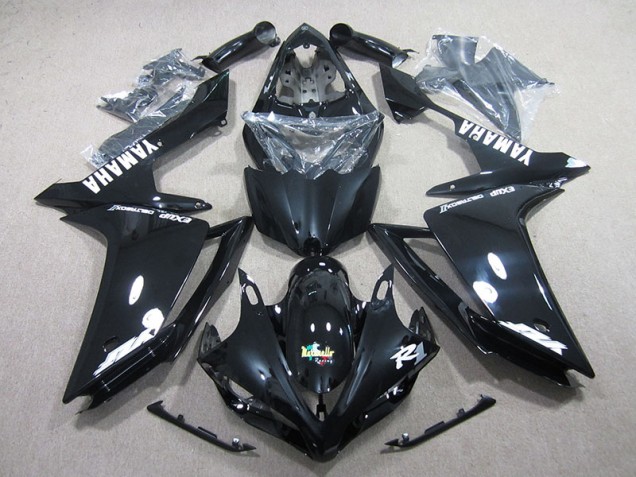 Negro Blanco Calcomanía Kit Carenado ABS Completo Yamaha R1 2007-2008