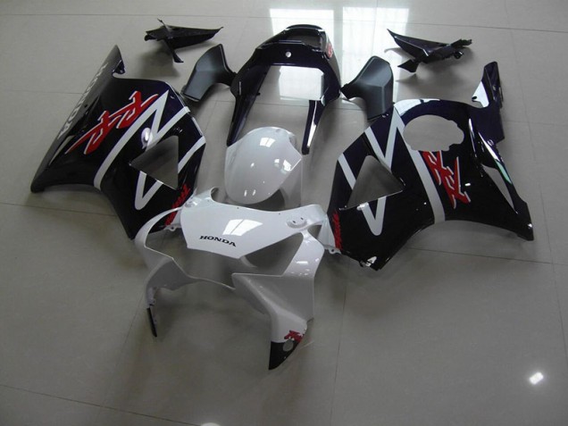 Negro Blanco Carenado Moto Honda CBR 900 RR 954 2002-2003