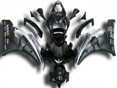 Negro Blanco Carenado Moto & Plástico Yamaha R6 2006-2007