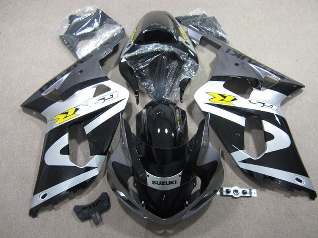 Negro Blanco Carenado Moto Suzuki GSXR 600 K1 K2 K3 2001-2003 Negro Blanco Carenado Moto Suzuki GSXR 600 K1 K2 K3 2001-2003