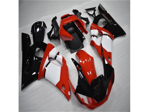 Negro Blanco Carenado Moto Yamaha R6 1998-2002