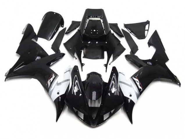 Negro Blanco Carenados Moto Yamaha R1 2002-2003