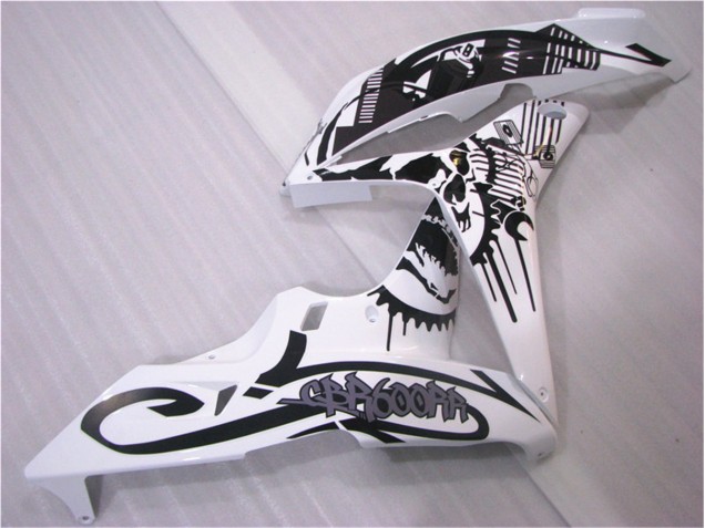 Negro Blanco Carrocería Motocicletas Honda CBR 600 RR 2007-2008