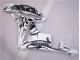 Negro Blanco Carrocería Motocicletas Honda CBR 600 RR 2007-2008