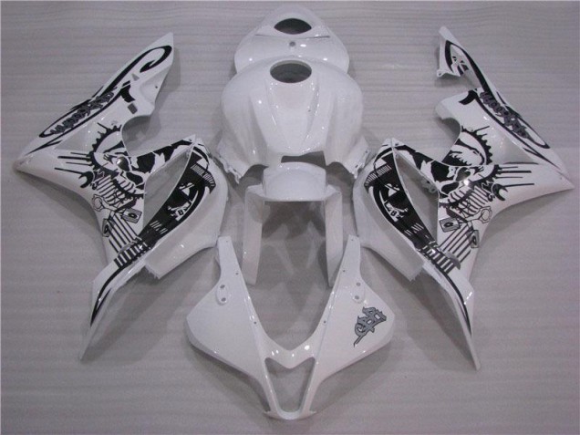 Negro Blanco Carrocería Motocicletas Honda CBR 600 RR 2007-2008