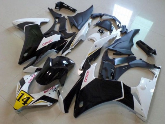 Negro Blanco Denso Rizoma 14 Carenado Moto Honda CBR 500 RR 2013-2015