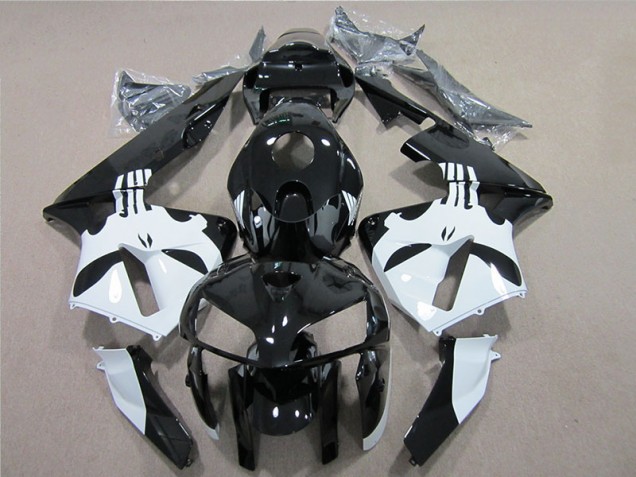 Negro Blanco Kit Carenado Moto Honda CBR 600 RR 2005-2006
