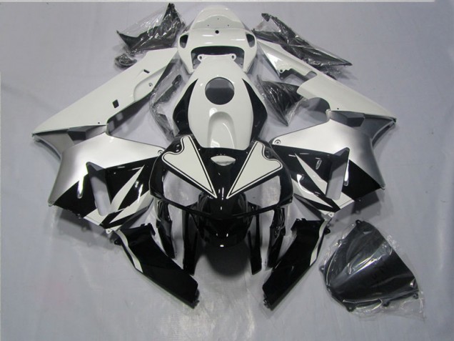 Negro Blanco Kit Completo Carenado Moto Honda CBR 600 RR 2005-2006 Negro Blanco Kit Completo Carenado Moto Honda CBR 600 RR 2005-2006