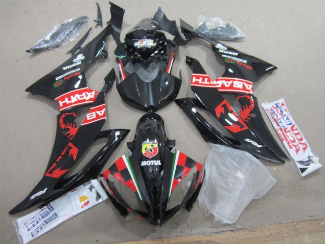 Negro Blanco Motul Carenado Moto Yamaha R6 2008-2016