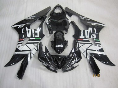Negro Blanco Motul Fiat Carenado Moto Yamaha R6 2006-2007