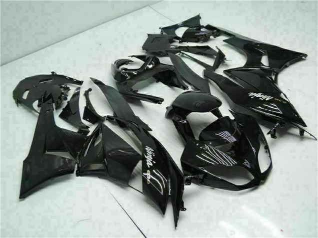 Negro Blanco Ninja 636 Carenado Moto Kawasaki ZX6R 2009-2012 Negro Blanco Ninja 636 Carenado Moto Kawasaki ZX6R 2009-2012